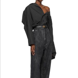 Balenciaga fr40 
Oversized Plaid Shirt
